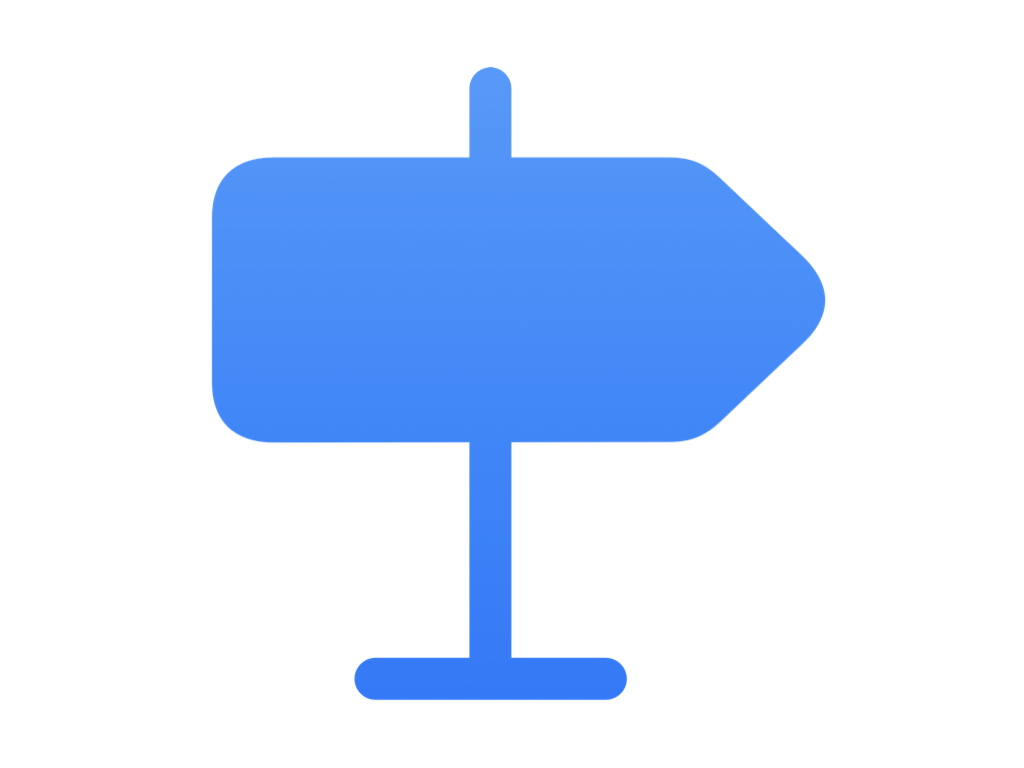 Сенсорні символи SF [signpost.right.fill]